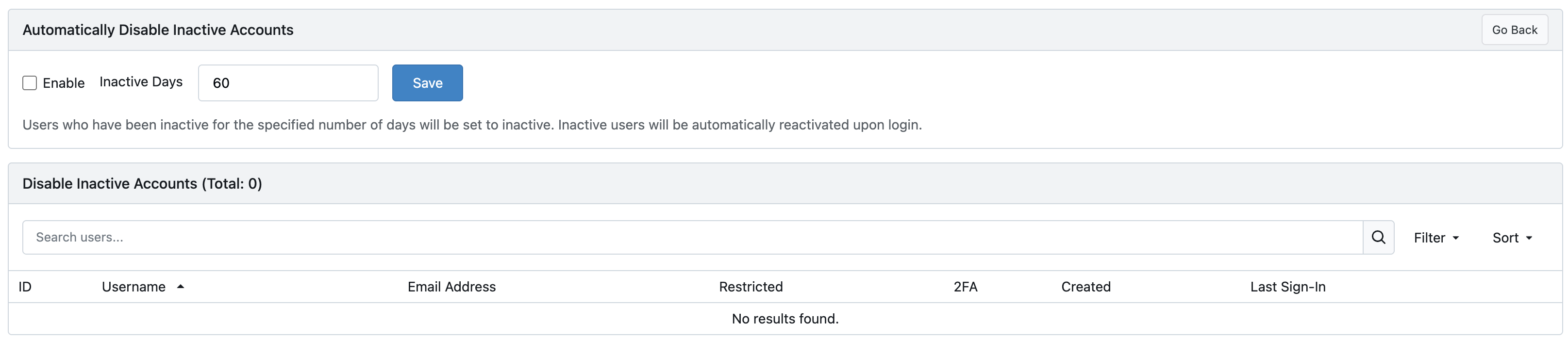 Bulk management UI