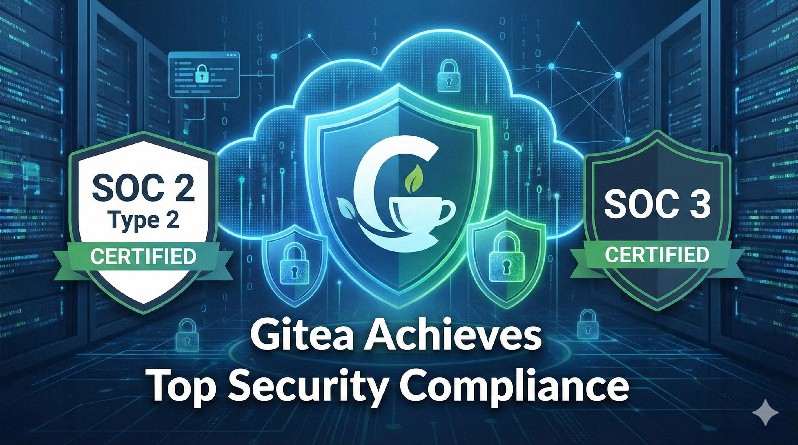 Gitea Achieves SOC 2 Type II and SOC 3 Attestation