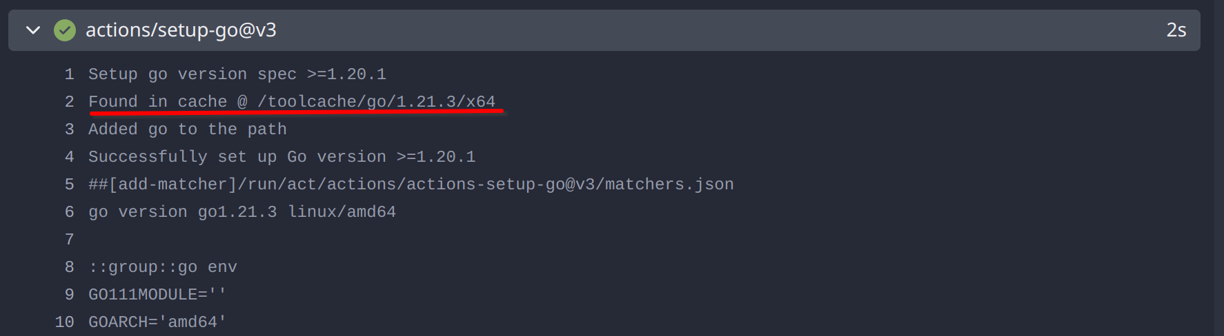 tool cache