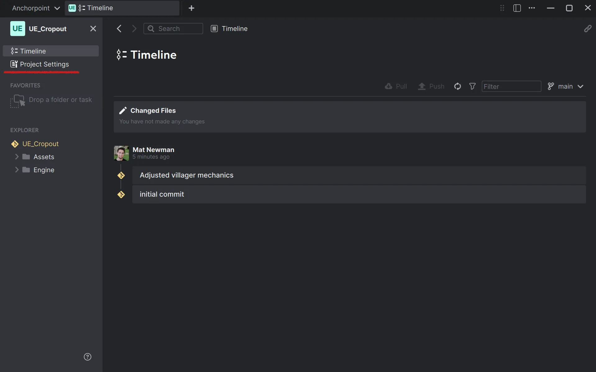 In Anchorpoint, go to “Project Settings” and pick “Members”